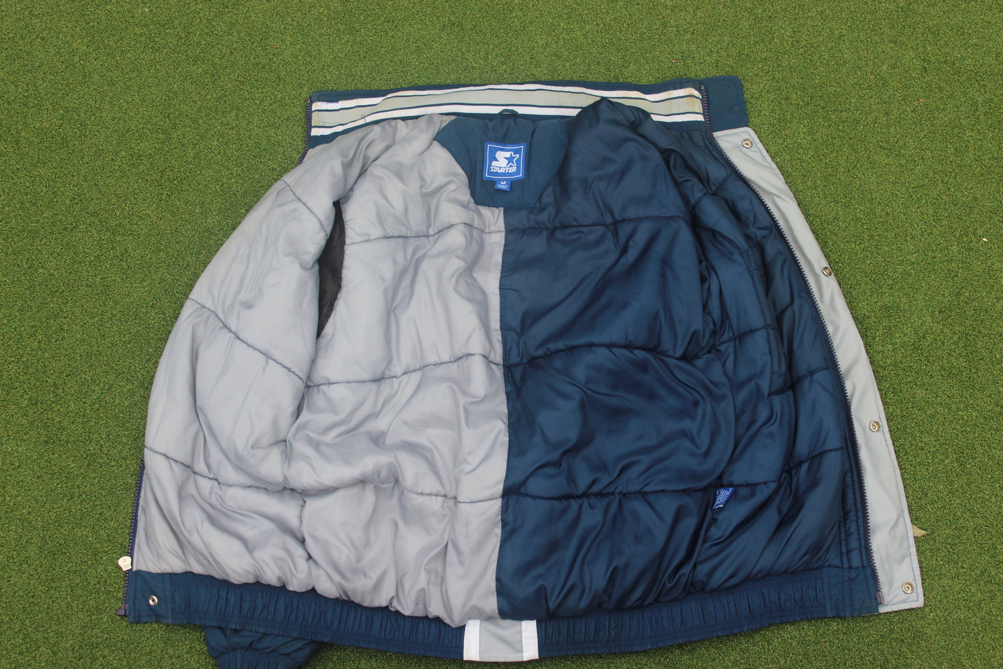 VINTAGE 90s | Penn State Starter Jacket | Size M (Fits Like L)