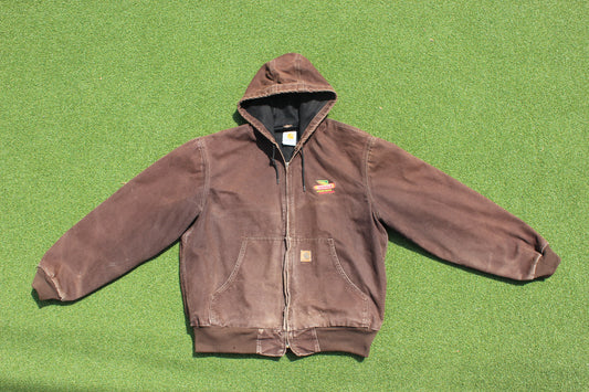 VINTAGE | Carhartt Jacket w/Custom Dekalb Branding Patch | Size L