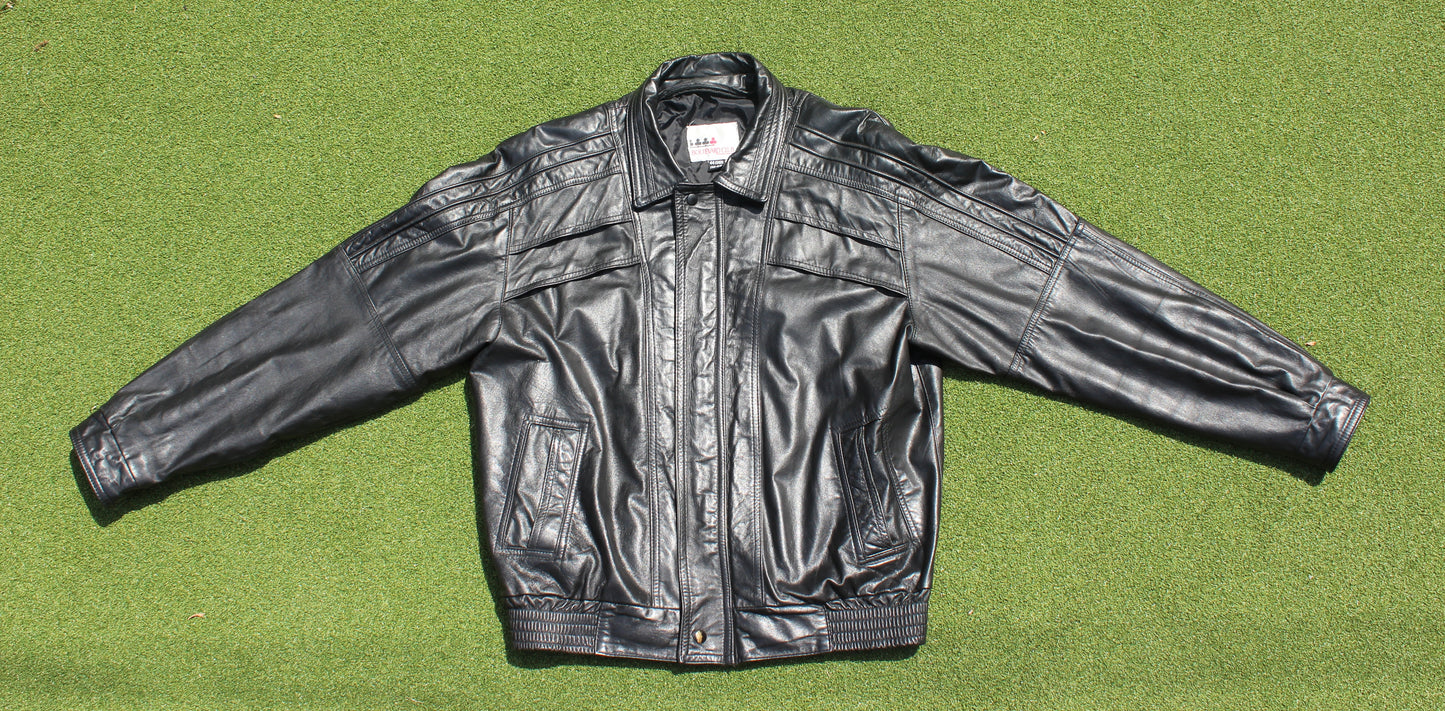 VINTAGE | Boulevard Leather Jacket | Size L