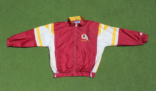 VINTAGE 90s | Washington Redskins Starter Windbreaker Jacket w/Removable Hood | Size L