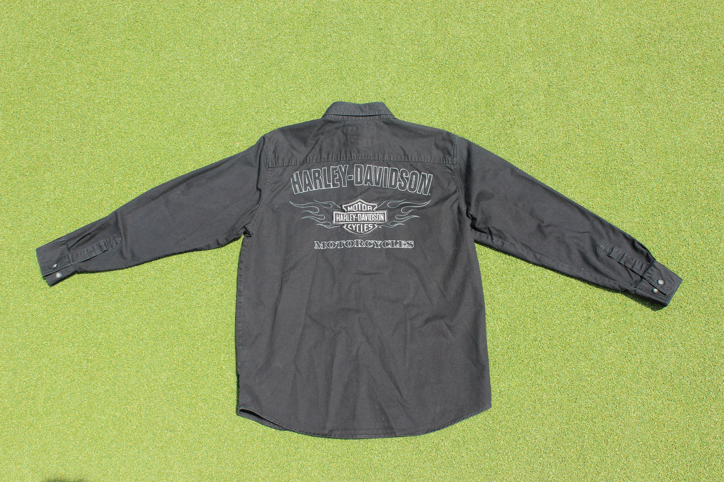 VINTAGE 90s | Harley Davidson Button Up | Size M