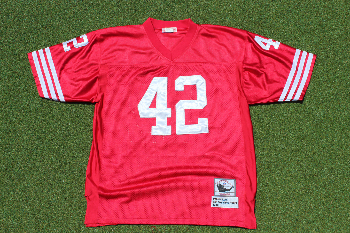 VINTAGE 90s | San Francisco 49ers Jersey #42 Ronnie Lott | Size XL