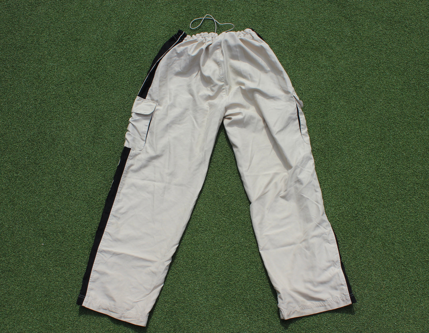 VINTAGE | Carbon Two-Tone Track Pants w/Adjustable Drawstring | Size XL