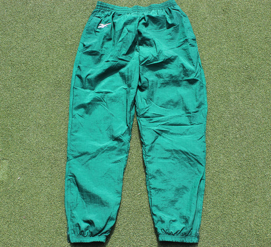 VINTAGE 00s | Reebok Forest Green Light Track Pants | Size XXL (Fits Like XL)