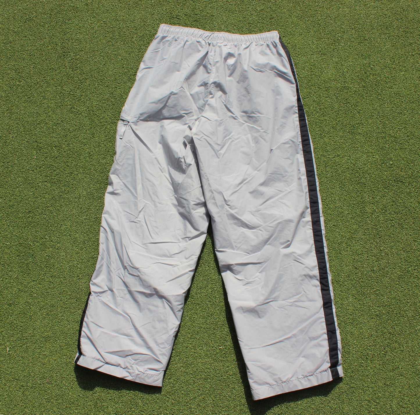 VINTAGE 00s | Nike Small Swoosh Downstripe Track Pants | Size L