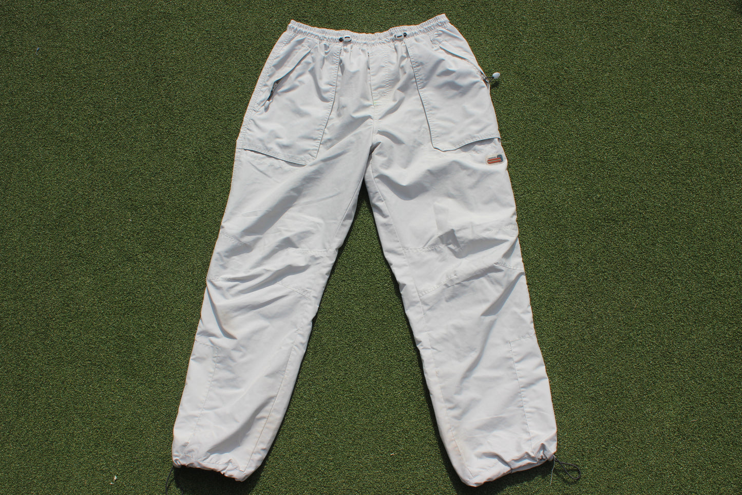 VINTAGE 00s | Reebok Parachute Pants w/Adjustable Strings | Size L