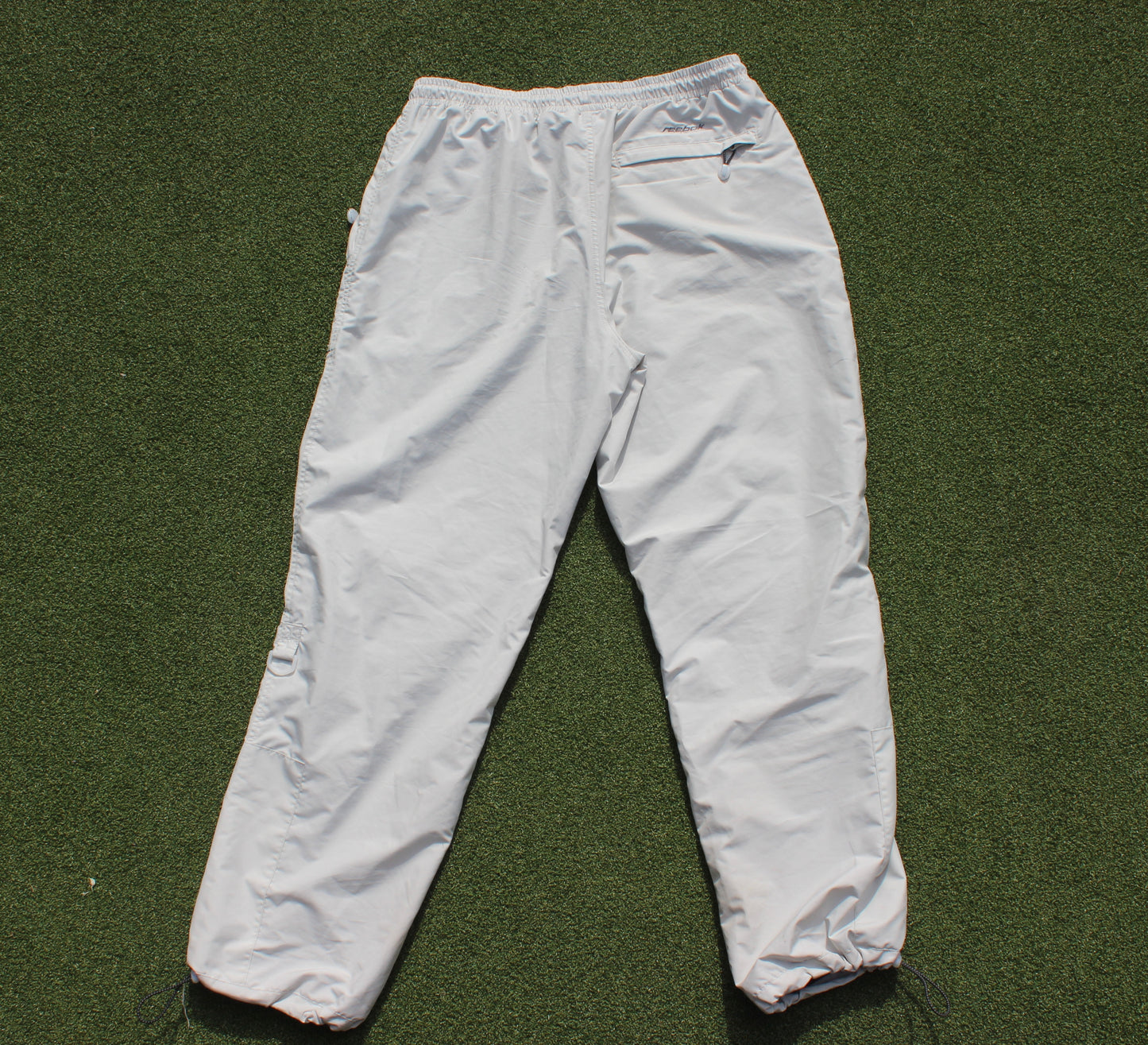 VINTAGE 00s | Reebok Parachute Pants w/Adjustable Strings | Size L