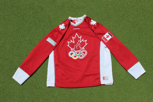 VINTAGE 00s | Team Canada 2000 Sydney Olympics Roots Hockey Jersey | Size M