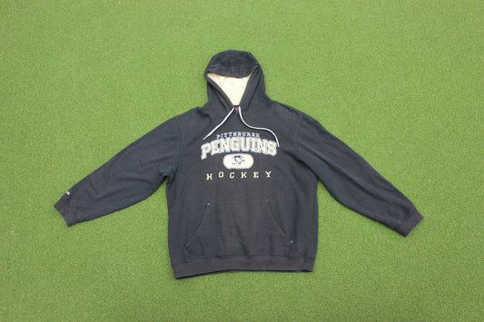 VINTAGE 00s | Pittsburgh Penguins Reebok Hoodie | Size L