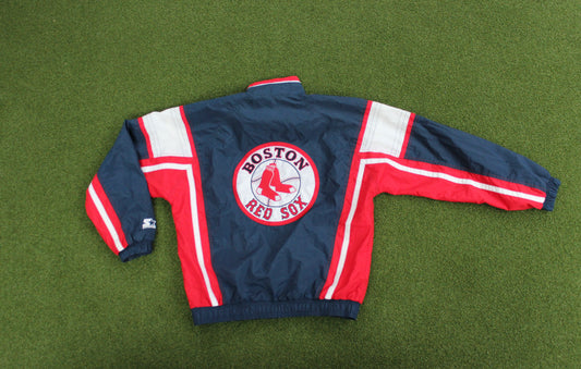 VINTAGE 00s | Boston Red Sox Windbreaker Starter Jacket | Size M