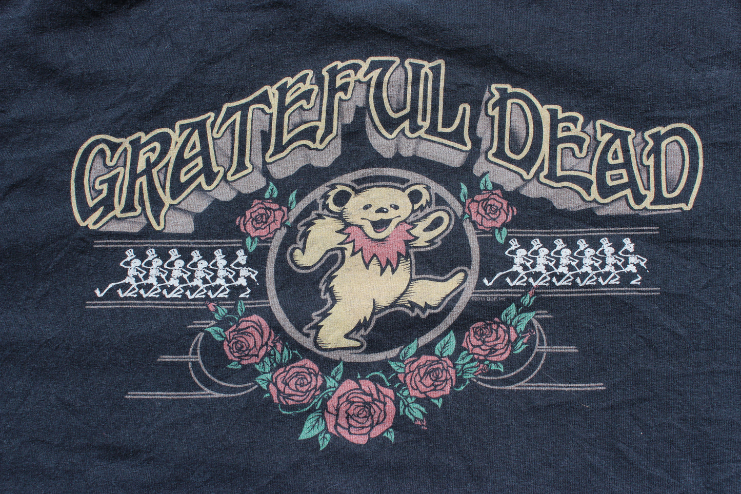 VINTAGE | 2011 Grateful Dead Bear Liquid Blue Long Sleeve | Size 2XL