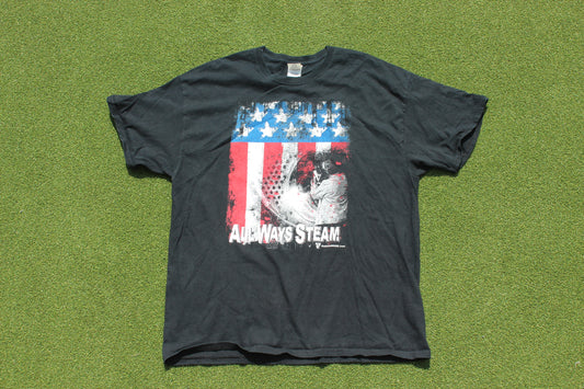 VINTAGE | Always Steam Workers T-Shirt｜Size L