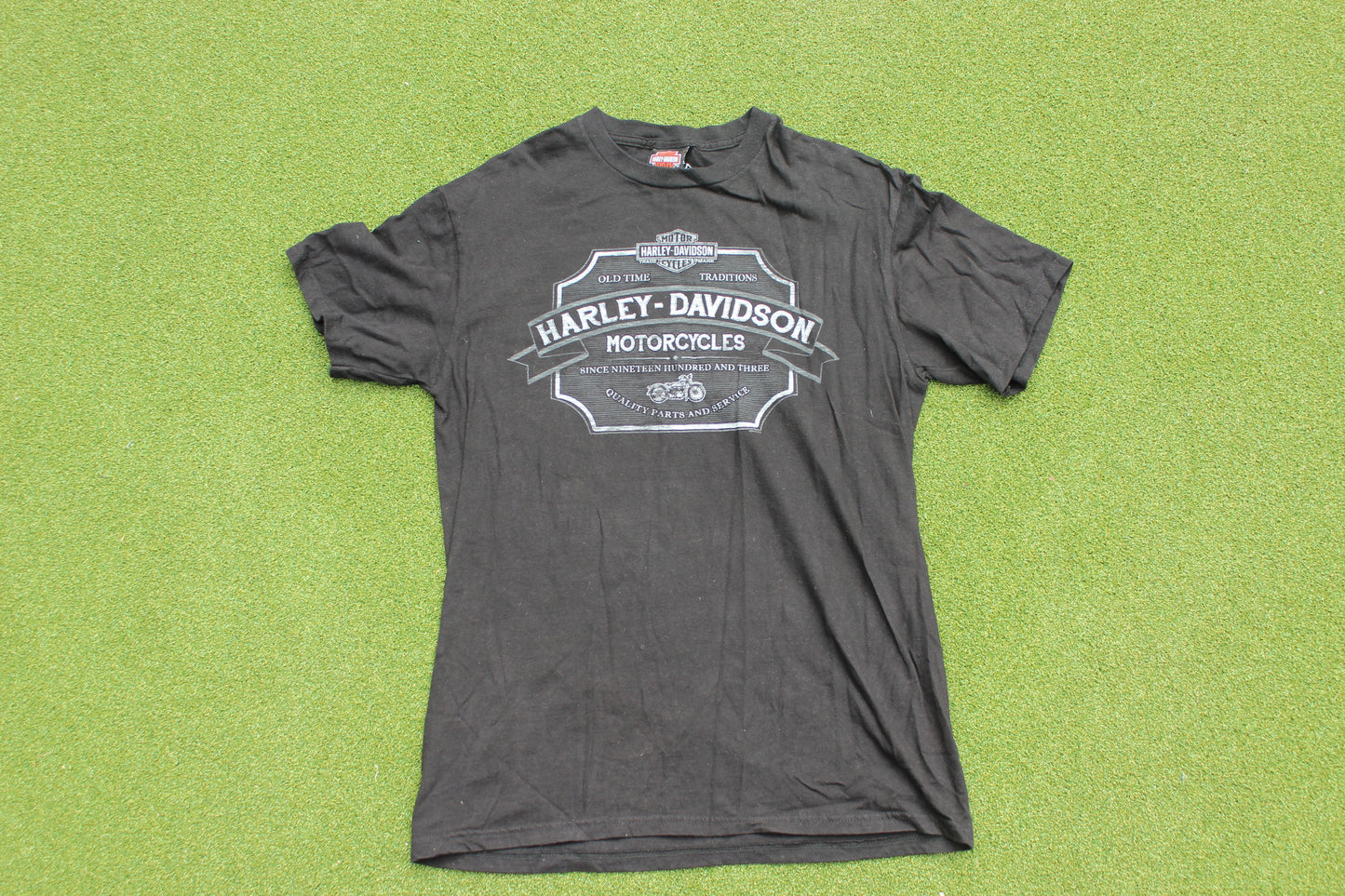 VINTAGE | Harley Davidson St. John's T-Shirt | Size L