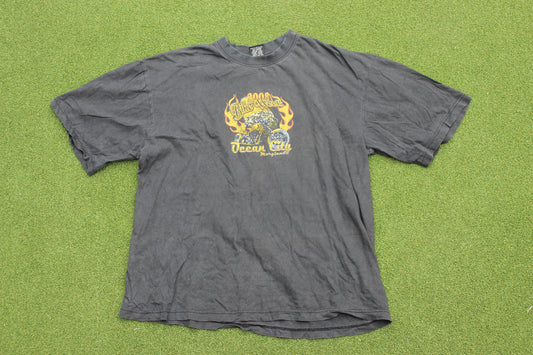 VINTAGE 00s | Bike Week 2008 Ocean City T-Shirt | Size XXXL