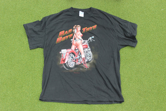 VINTAGE | Bad Boys Toys Bike T-Shirt | XL