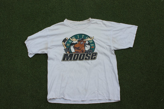 VINTAGE | Manitoba Moose Hockey T-Shirt | Size L