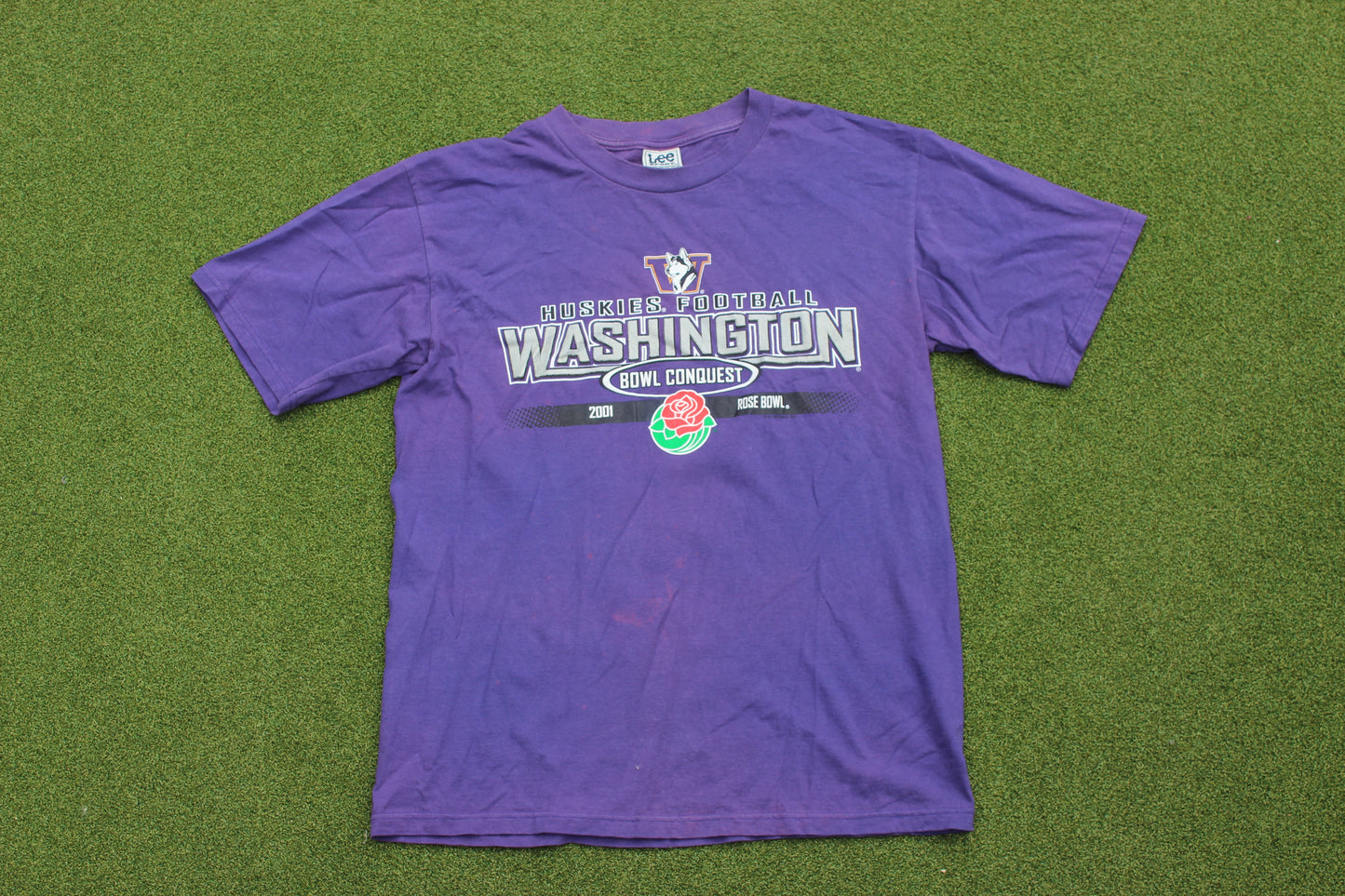 VINTAGE | Washington Huskies Football Rose Bowl T-Shirt | Size L