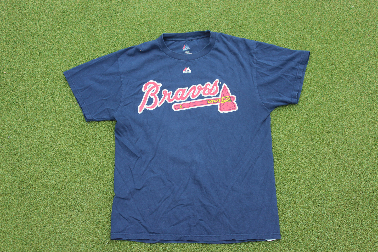 VINTAGE | Atlanta Braves Simmons #19 T-Shirt | Size M