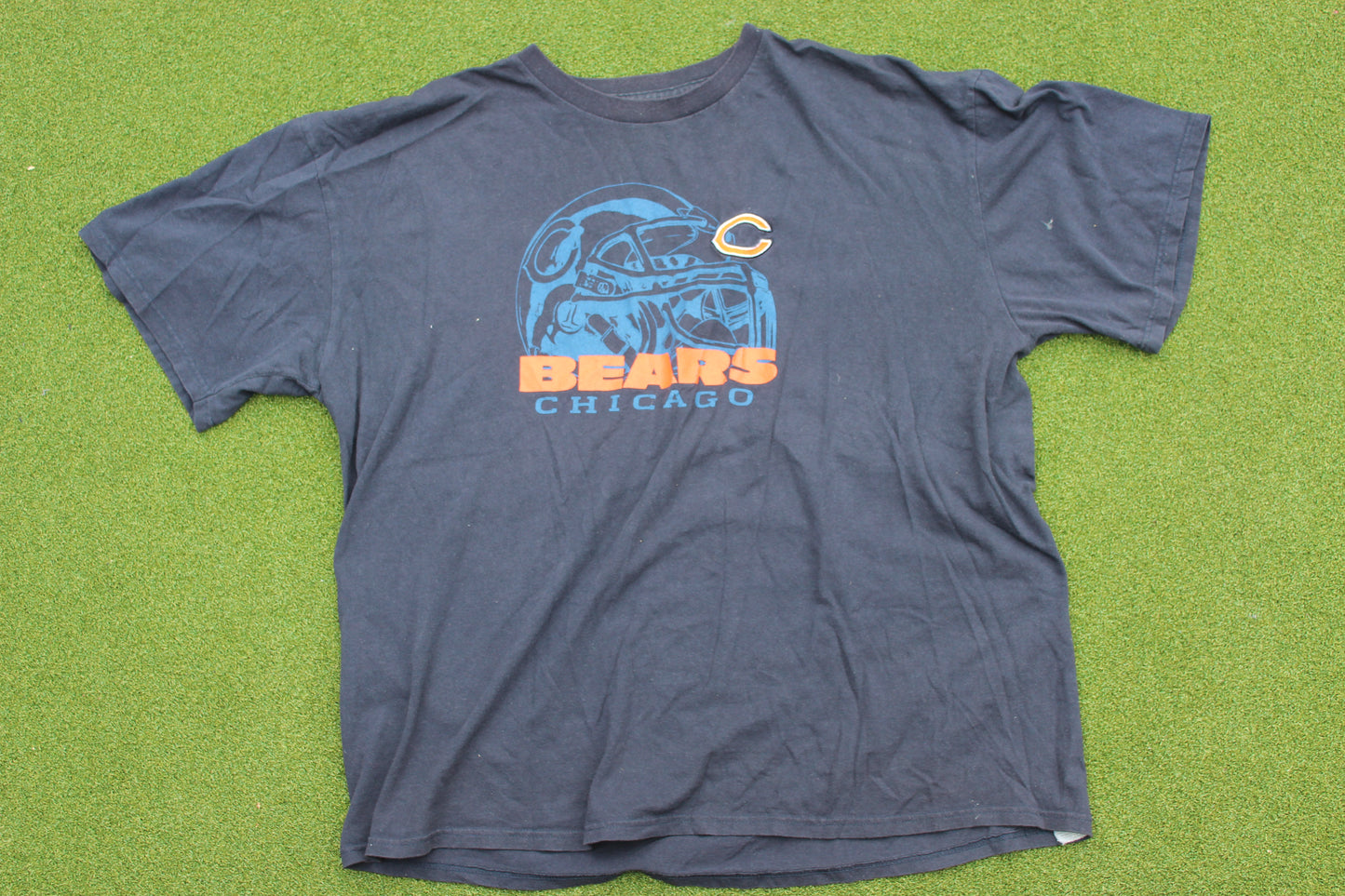 VINTAGE | Chicago Bears Embroidered Logo T-Shirt | Size XXL