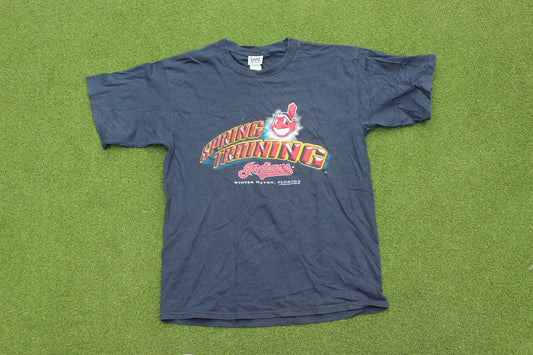 VINTAGE 00s | Cleveland Indians 2002 Spring Training T-Shirt | Size L