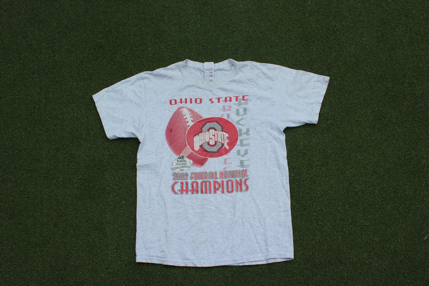 VINTAGE | 2000s Ohio State 2002 Champions T-Shirt | Size L