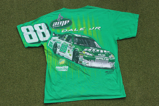 VINTAGE 00s | 2000s Nascar Dale Jr. Hendricks Motorsport 2008 T-Shirt | Size L