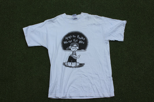 VINTAGE | Hukt On Fonikz Wurkt For Mee T-Shirt | Size L