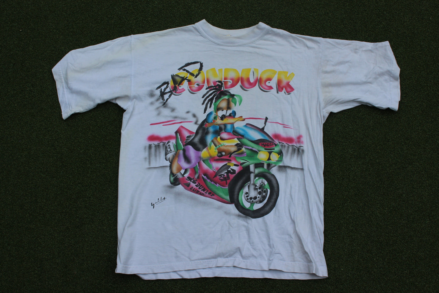 VINTAGE | 1 of 1 Artist Bad Conduck Airbrush T-Shirt | Size L