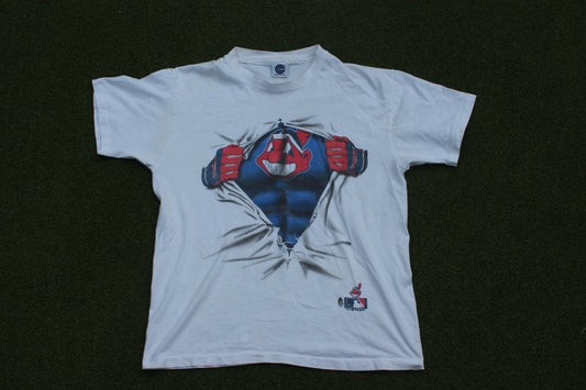 VINTAGE 90s | Cleveland Indians 1995 T-Shirt | Size L