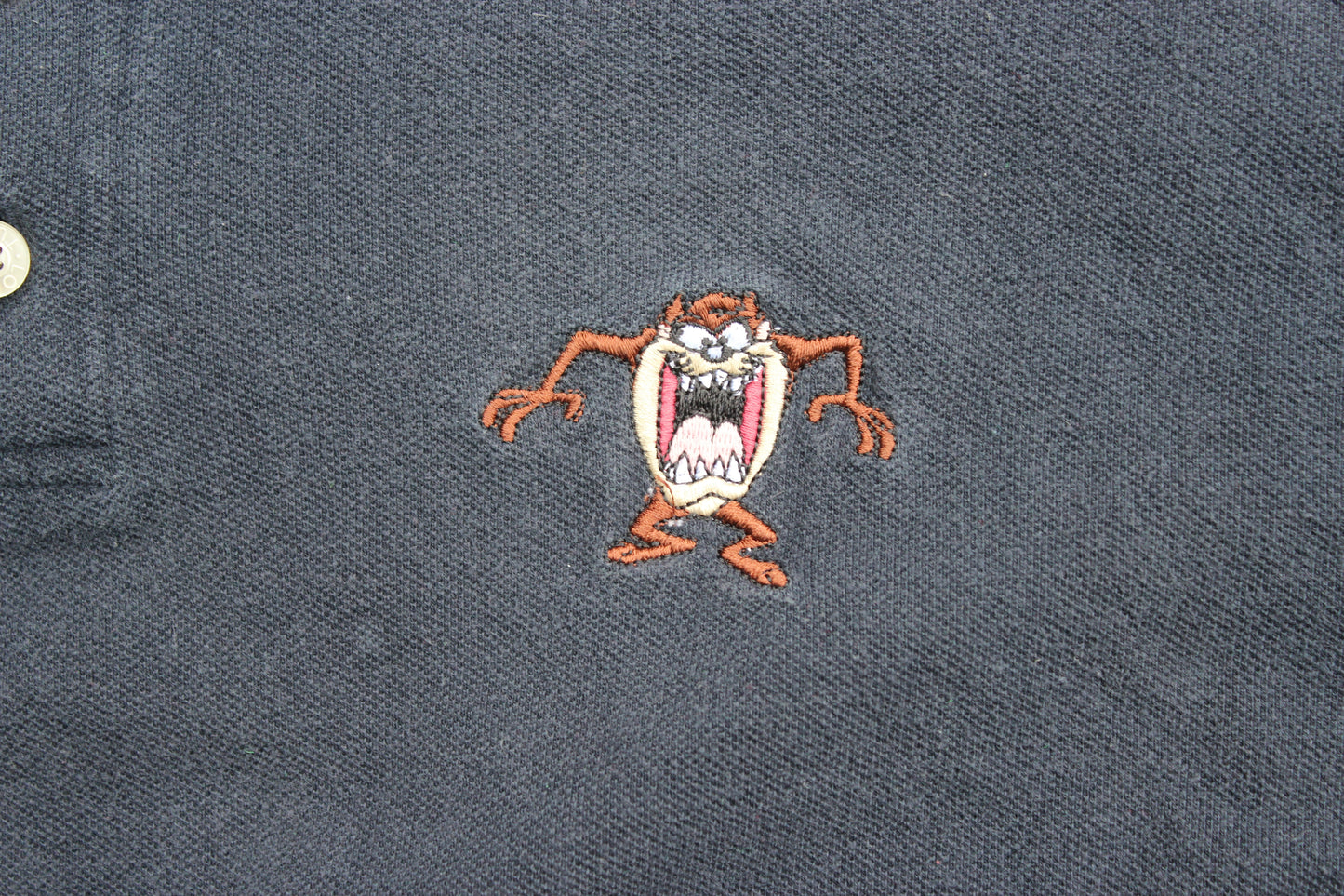 VINTAGE 90s | Warner Bros Studio Tazmanian Devil Golf Polo | Size L