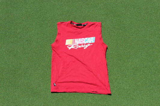 VINTAGE | Nascar Racing Cutoff | Size L