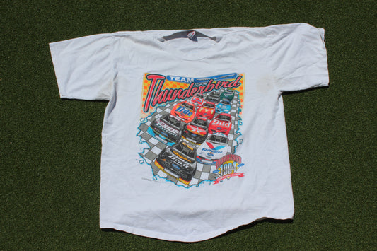 VINTAGE 90s | Nascar Team Thunderbird 1994 T-Shirt | Size XL