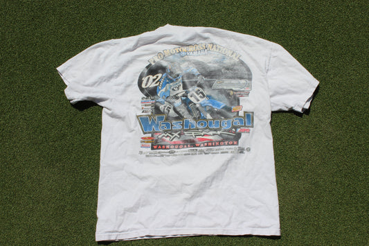 VINTAGE 00s | Washougal Motocross 2002 T-Shirt | Size L