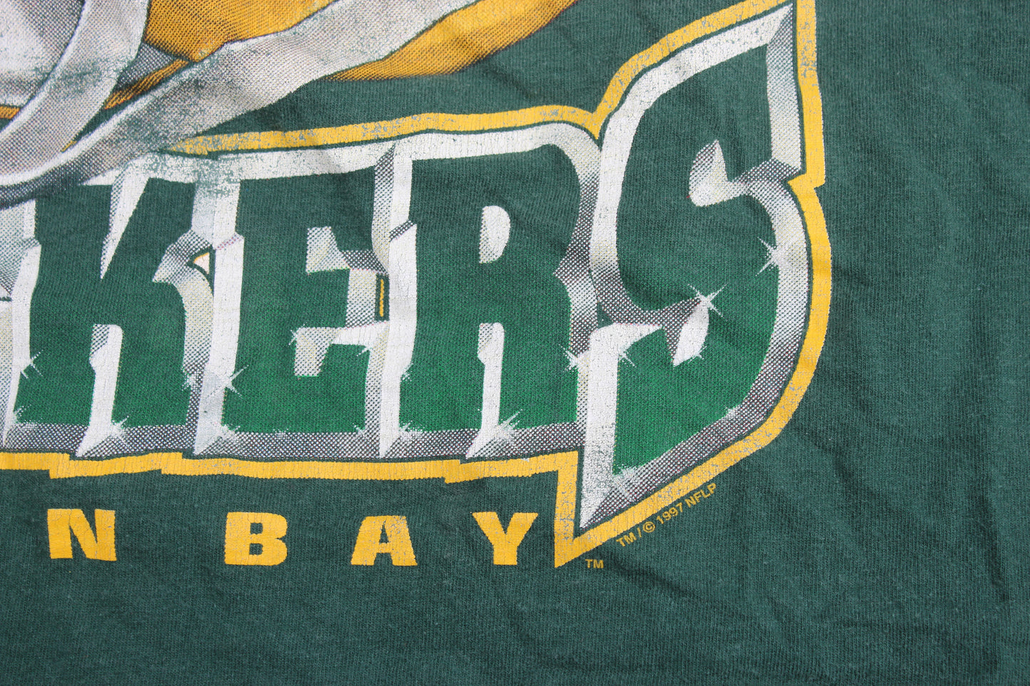 VINTAGE 90s | Greenbay Packers Nutmeg 1997 T-Shirt | Size XL