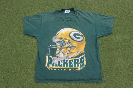 VINTAGE 90s | Greenbay Packers Nutmeg 1997 T-Shirt | Size XL